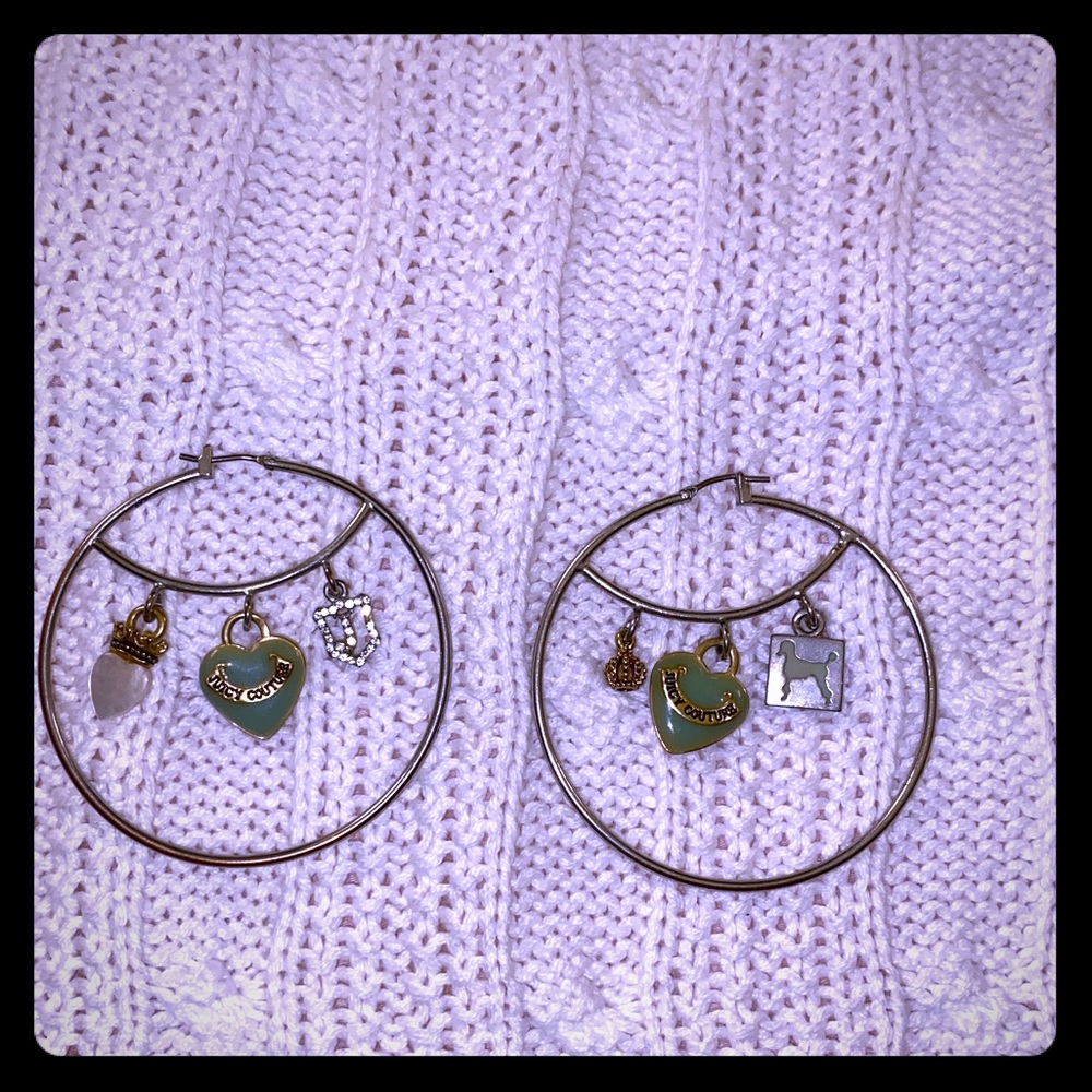 Juicy Couture hoop earrings